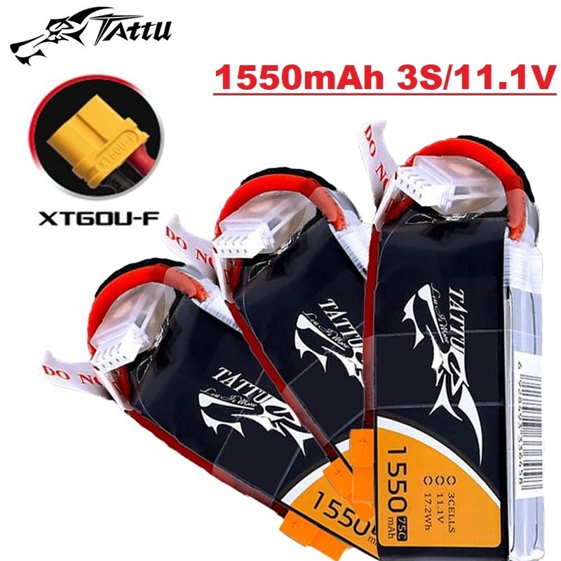 Drone Battery Li-Ion - TATTU RC 헬리콥터 쿼드콥터용 LiPo 배터리,