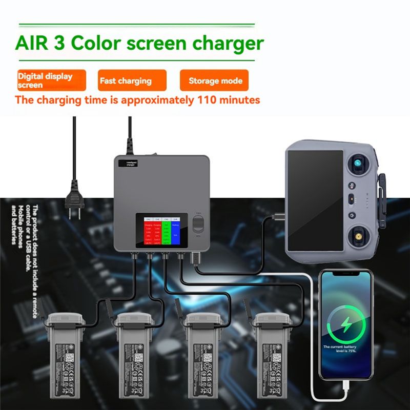 DJI AIR 3/AIR 3S 드론용 클래식 6-in- - Drone Battery Smart 리뷰 및 가격